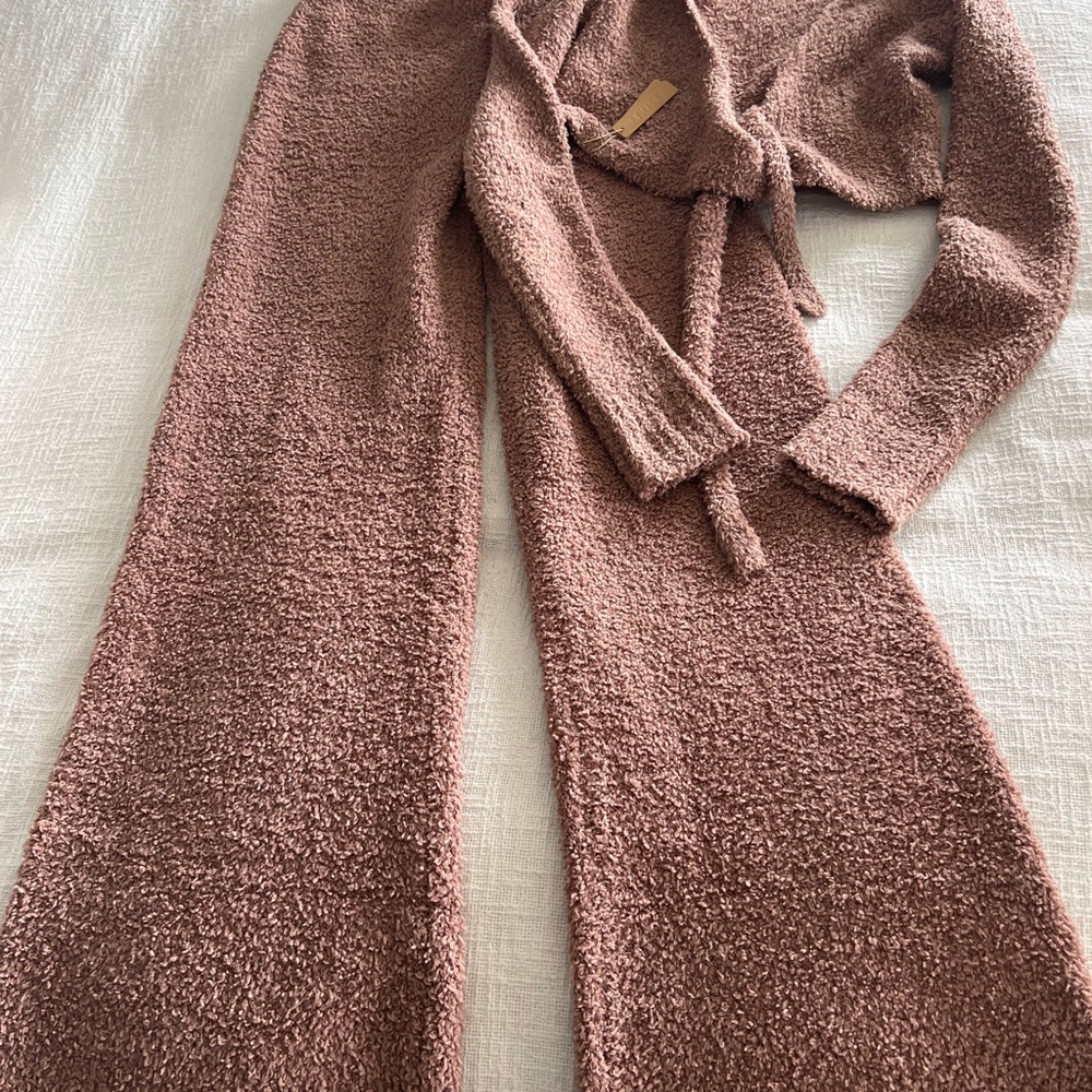 SKIMS Wide Leg Pants & Jumpsuit Set in Brown